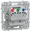 SCHNEIDER ELECTRIC - Prise affleurante 2P+T 16A bornes auto - anthracite - Ovalis - Schneider - vignette