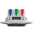 SCHNEIDER ELECTRIC - Prise affleurante 2P+T 16A bornes auto - anthracite - Ovalis - Schneider - vignette