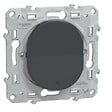 SCHNEIDER ELECTRIC - Interrupteur va-et-vient lumineux 10AX anthracite - Ovalis - Schneider - vignette