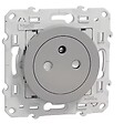 SCHNEIDER ELECTRIC - Prise affleurante avec terre 2P+T aluminium 16A - Odace - Schneider - vignette