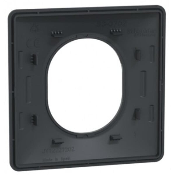 SCHNEIDER ELECTRIC - Plaque finition 1 poste anthracite - Ovalis - Schneider - large