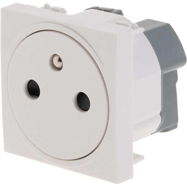PROTEC - Prise simple affleurante 16A - Blanc - FORTYfive - Protec - large