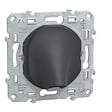 SCHNEIDER ELECTRIC - Sortie de câble Ø6-12 mm 16A anthracite - Ovalis - Schneider - vignette