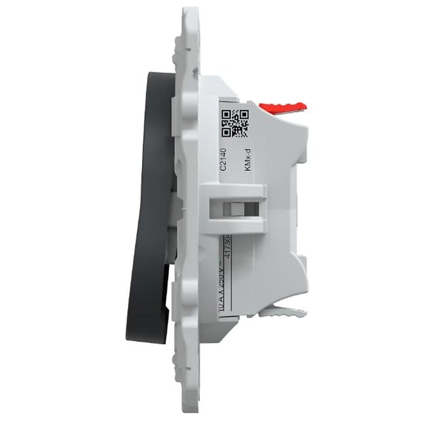 SCHNEIDER ELECTRIC - Interrupteur volet roulant 2 boutons 6A anthracite - Ovalis - Schneider - large