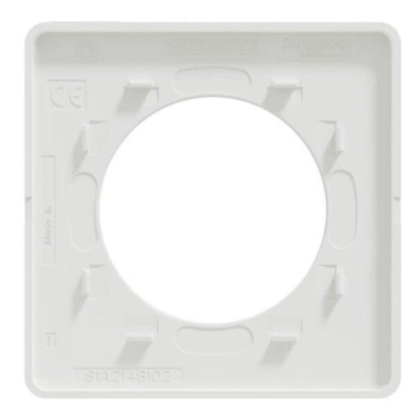 SCHNEIDER ELECTRIC - Plaque 1 poste horizontale/Verticale - transparent - Odace Touch - Schneider - large