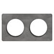 SCHNEIDER ELECTRIC - Plaque 2 postes horizontale/Verticale ardoise - Odace Touch - Schneider - vignette