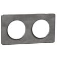SCHNEIDER ELECTRIC - Plaque 2 postes horizontale/Verticale ardoise - Odace Touch - Schneider - vignette