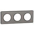 SCHNEIDER ELECTRIC - Plaque 3 postes H/V aluminium entraxe 71 mm - Odace Touch - Schneider - vignette