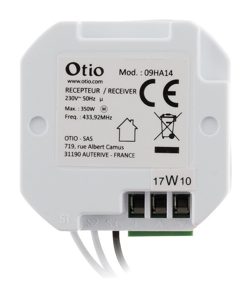 OTIO - Lot de 2 modules récepteur encastrables pour volets roulants - Otio - large