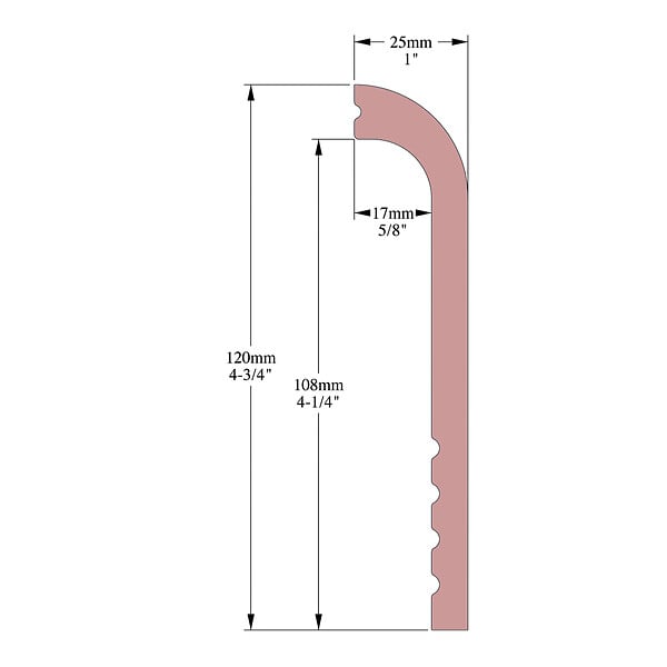SANS - Plinthe décorative Cimaises et Plus P04 - 12x2,5x200cm (h x p x L) - moulure dé - large