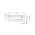 DURAVIT - Baignoire acrylique D-Code - À encastrer - 1700 x 700mm - vignette