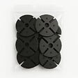 MCCOVER - Cale amortisseur anti bruit 97 mm par 100 pcs pour plot McCover Noir - vignette
