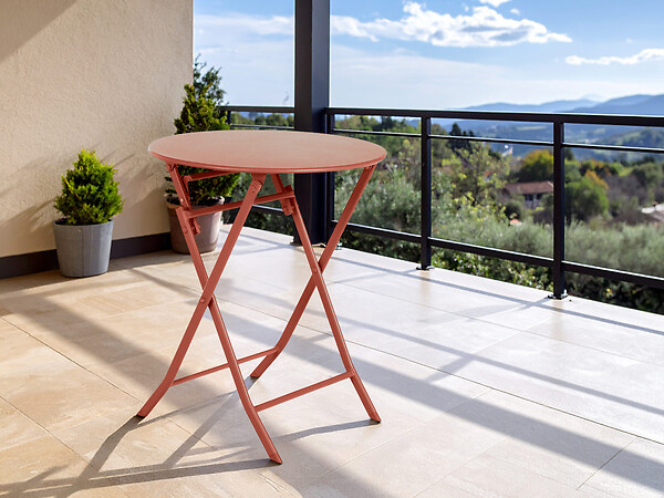 HESPERIDE - Table de jardin ronde Greensboro Ø 60 cm Ambre - Hespéride - large
