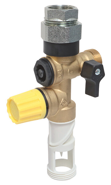SOMATHERM FOR YOU - Groupe double sécurité téflon orientable + raccord diélectrique pour eau calcaire - large