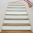 99DECO - Contremarches PVC pour escalier - Vichy Bleu - Lot de 5 - 18x100 cm - vignette