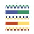 99DECO - Contremarches PVC pour escalier - rouge - Lot de 5 (15x100 cm) - vignette