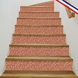 99DECO - Contremarches PVC pour escalier - floral bleu - Lot de 5 (15x100 cm) - vignette