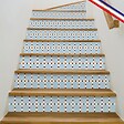 99DECO - Contremarches PVC pour escalier - bleu - Lot de 5 (18x100 cm) - vignette