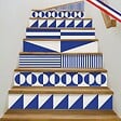 99DECO - Contremarches PVC pour escalier - bleu - Lot de 5 (15x100 cm) - vignette