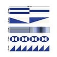 99DECO - Contremarches PVC pour escalier - bleu - Lot de 5 (15x100 cm) - vignette