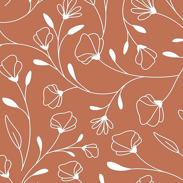 99DECO - Contremarches PVC pour escalier - floral rouge - Lot de 5 (18x100 cm) - large