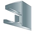 MCCOVER - Profil et capot vissables de bordure couverture polycarbonate Aluminium, ep.10/16/32 mm, L.3,5 m - vignette