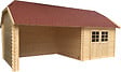 SOLID - Abri bois Venezia - Naturel - L.668xH.320xP.347cm - vignette