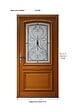 GD MENUISERIES - Porte d'entrée Bois Vitrée Anis, H215 x L90 cm Côte Tableau p. Gauche - vignette