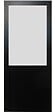 GD MENUISERIES - Porte Coulissante Athena Noir Vitrée H204 x L73 cm, Rail Alu - vignette