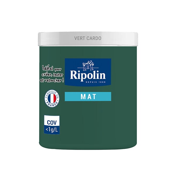 RIPOLIN - Testeur peinture mate Ripolin Vert Cardo - 75ml - large
