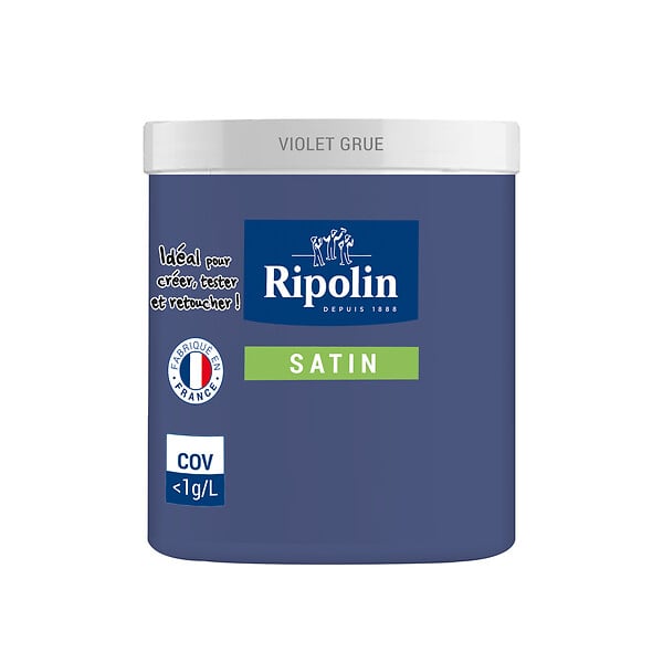 RIPOLIN - Testeur de peinture - Violet Grue - Satin 75ml - large