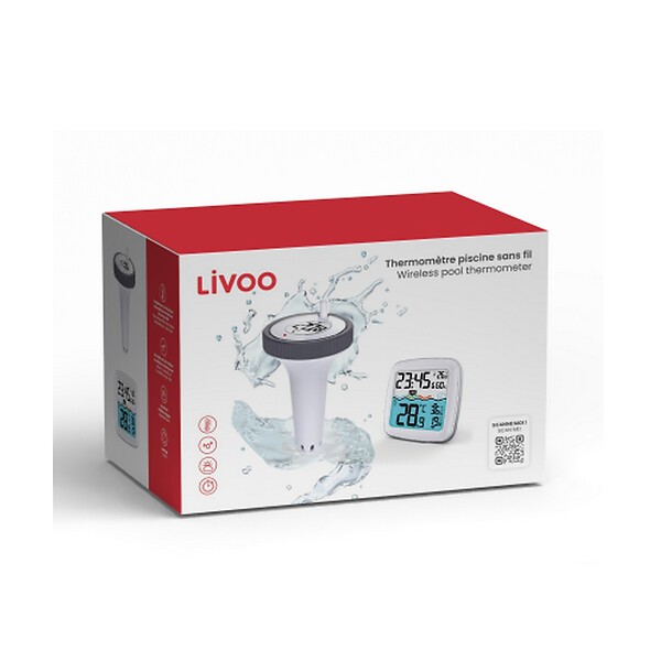 LIVOO - thermomètre piscine sans fil - SL266W - large