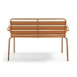 OVIALA - Banc de jardin en métal caramel - Palavas - vignette