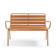OVIALA - Banc de jardin en métal caramel - Palavas - vignette