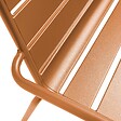 OVIALA - Banc de jardin en métal caramel - Palavas - vignette