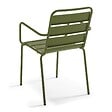 OVIALA - Fauteuil de jardin en métal vert kaki - Palavas - vignette