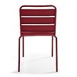 OVIALA - Chaise de jardin en métal pourpre - Palavas - vignette