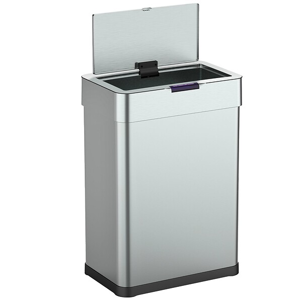 KITCHEN MOVE - Poubelle automatique inox DAYTONA argent 60L - large
