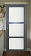GD MENUISERIES - Bloc Porte Blakeria Gris Anthr Vitrée H204 x L83 cm Côte Tableau P.Droit - vignette
