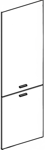 GD MENUISERIES - Porte de cuisine Florale Saumon H200,4xL59,5 cm - large