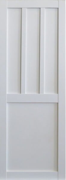 GD MENUISERIES - Porte Coulissante Atelier 2 Panneaux Blanc H204 x L73 cm, Rail Alu - large
