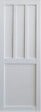 GD MENUISERIES - Porte Coulissante Atelier 2 Panneaux Blanc H204 x L73 cm, Rail Alu - vignette