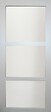 GD MENUISERIES - Porte Coulissante Greyria Gris Clair Vitrée H204 x L73 cm - vignette