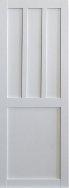 GD MENUISERIES - Porte Coulissante Atelier 2 Panneaux Blanc H204 x L83 cm, Rail Alu - large