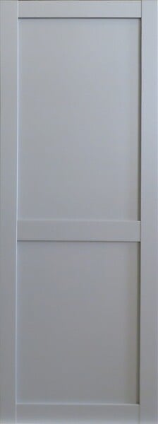 GD MENUISERIES - Porte Coulissante Athena 2 Panneaux Gris Clair H204 x L73 cm - large