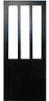 GD MENUISERIES - Porte Coulissante Atelier Noir H204 x L73 cm - vignette