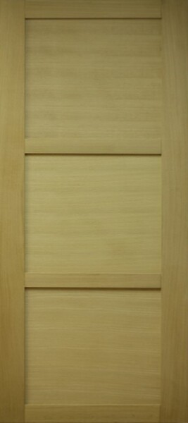 GD MENUISERIES - Porte Coulissante bois Ayous 3 Panneaux H204 x L73 cm - large