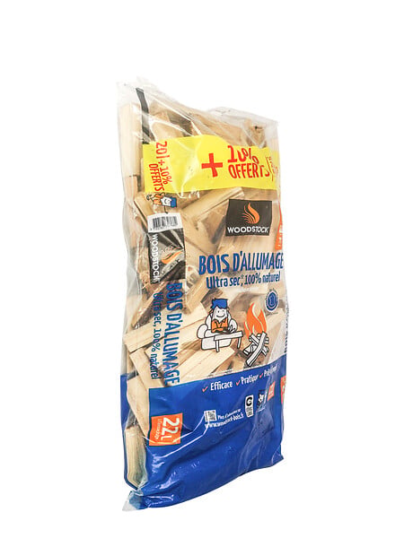 WOODSTOCK - Bois d'allumage extra sec - 20L + 10% offerts - large