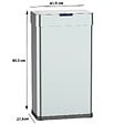 KITCHEN MOVE - Poubelle automatique inox DAYTONA argent 90L - vignette
