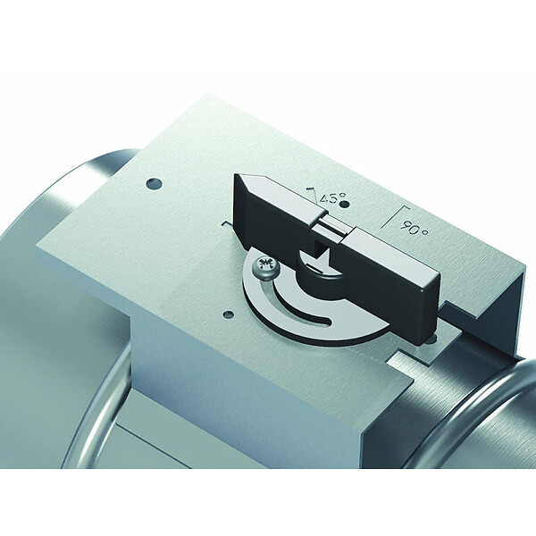 ANJOS - Registre équilibrage VMC à clapet motorisable en acier galvanisé - Diamètre (mm): 160 - large
